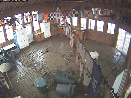 Clubhouse flooding
